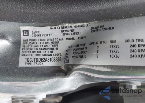 2010 Chevrolet Colorado 2Lt z USA, uszkodzony, nr VIN 1GCJTDDE2A8108888